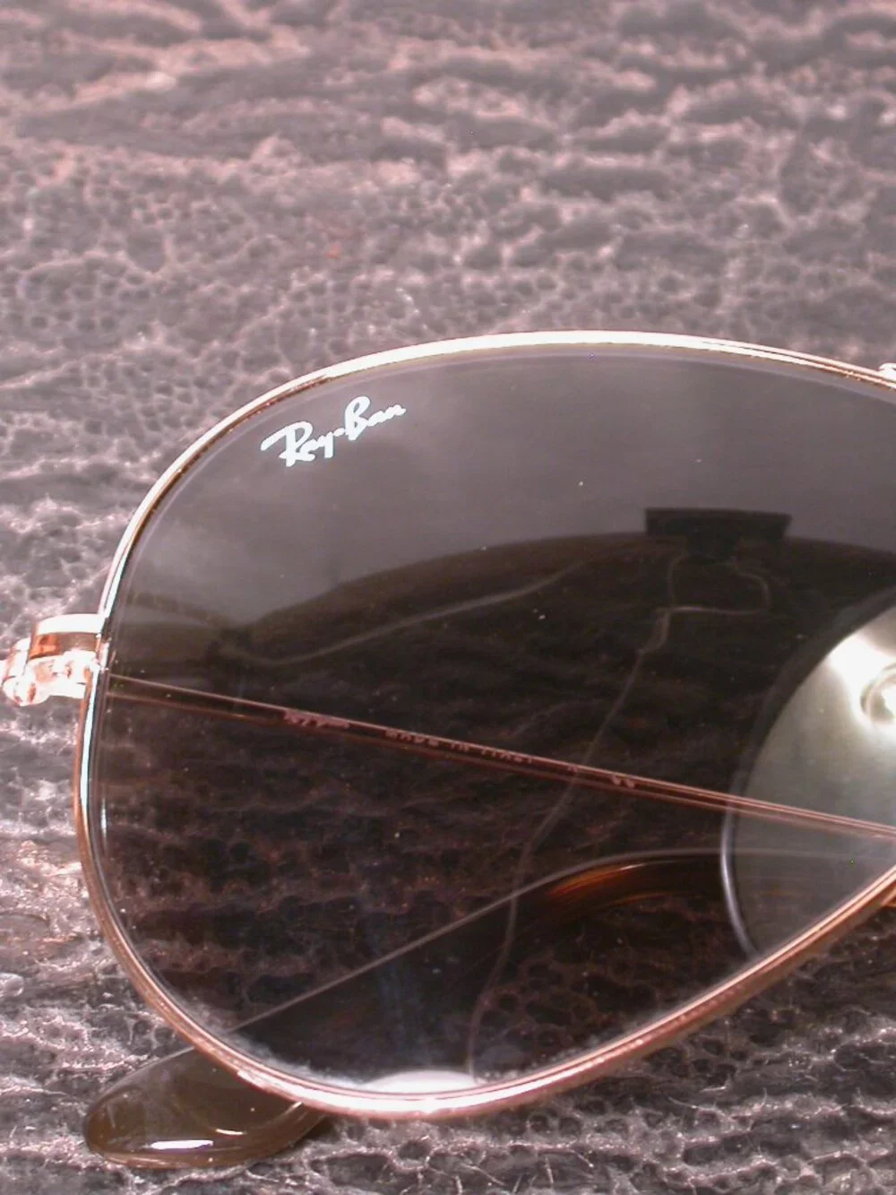 Ray Ban Gold Metal Classic Large Aviator Shades Sunglasses Made in ITALY